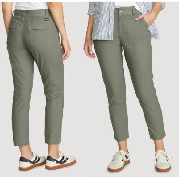 [NWT] Eddie Bauer - Adventurer Stretch Ripstop Ankle Pants | Sprig Green: Size 4 - Picture 15 of 15